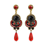 1 Pair New fashion design Elegant Women Fashion Rhinestone Ear Earrings Crystal Chain popular VINTAGE EARRINGS #30