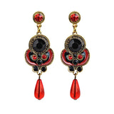 1 Pair New fashion design Elegant Women Fashion Rhinestone Ear Earrings Crystal Chain popular VINTAGE EARRINGS #30
